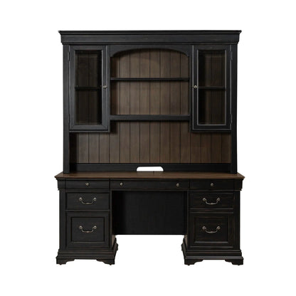Meritage - Credenza & Hutch - Black