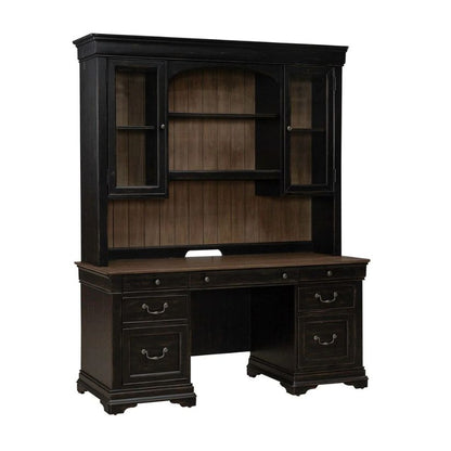 Meritage - Credenza & Hutch - Black