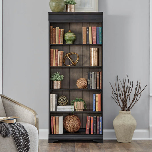 Meritage - 72" Bookcase (RTA) - Black