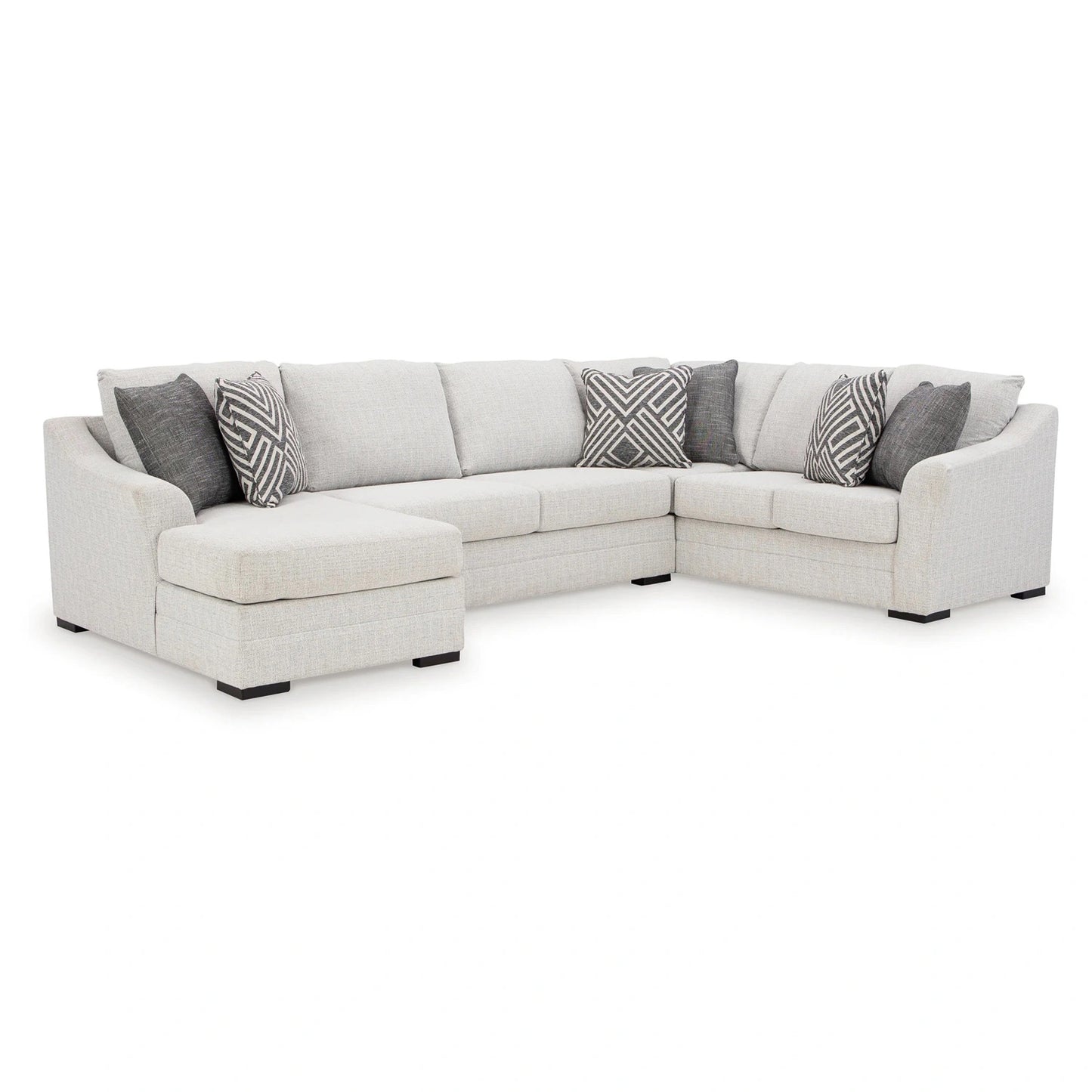 Koralynn - Stone - 3-Piece Sectional With Laf Corner Chaise