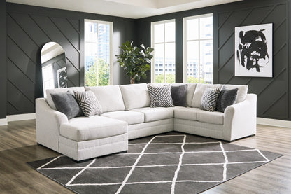 Koralynn - Stone - 3-Piece Sectional With Laf Corner Chaise