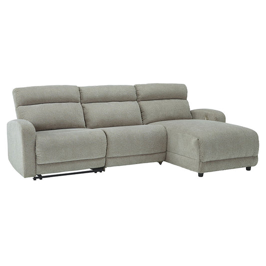 Colleyville - Stone - Right Arm Facing Power Chaise 3 Pc Sectional