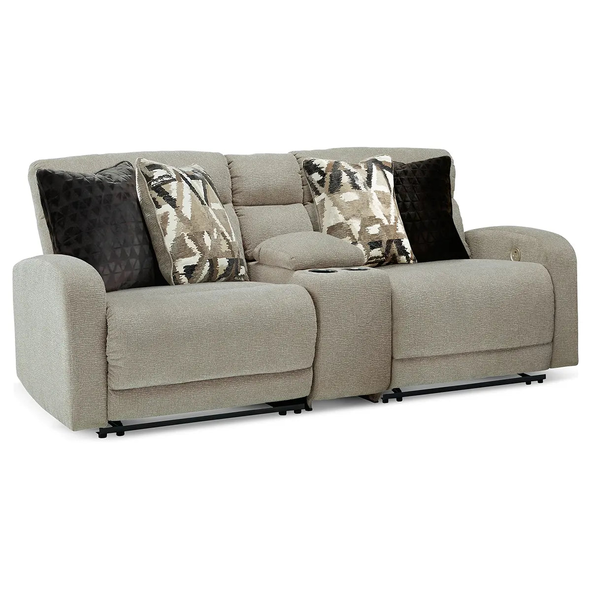 Colleyville - Stone - 3-Piece Power Reclining Sectional With Console