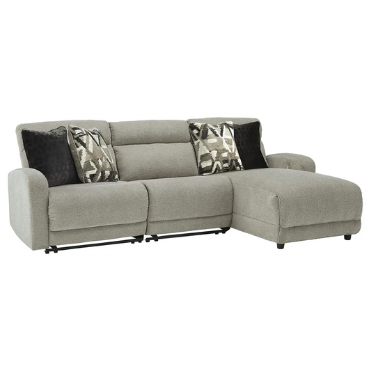 Colleyville - Stone - 3-Piece Power Reclining Sectional With Chaise