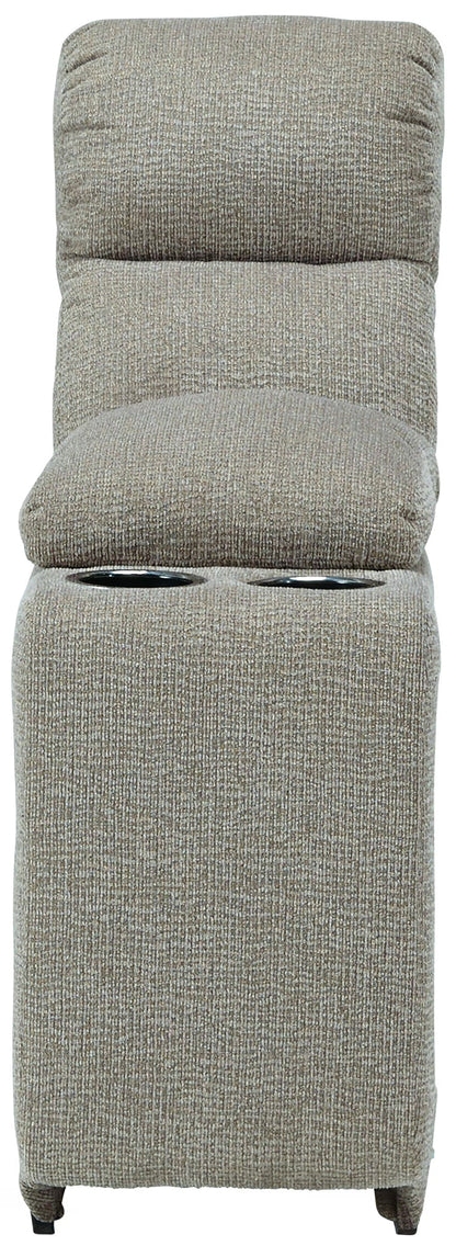 Colleyville - Stone - 5-Piece Power Reclining Sectional With LAF Press Back Power Chaise And Armless Power Recliners