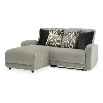 Colleyville - 2-Piece Power Reclining Sectional With LAF Press Back Power Chaise - Stone