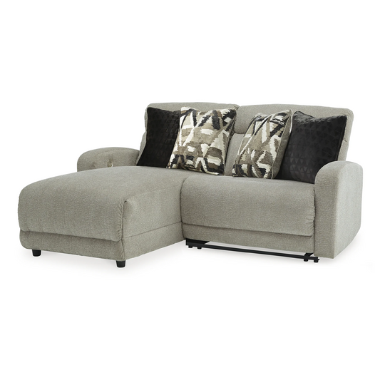 Colleyville - 2-Piece Power Reclining Sectional With LAF Press Back Power Chaise - Stone