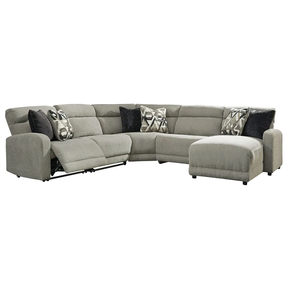 Colleyville - Stone - 5-Piece Power Reclining Sectional