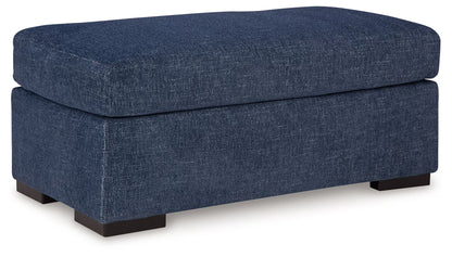 Evansley - 2 Pc. - Chair And A Half, Ottoman - Navy