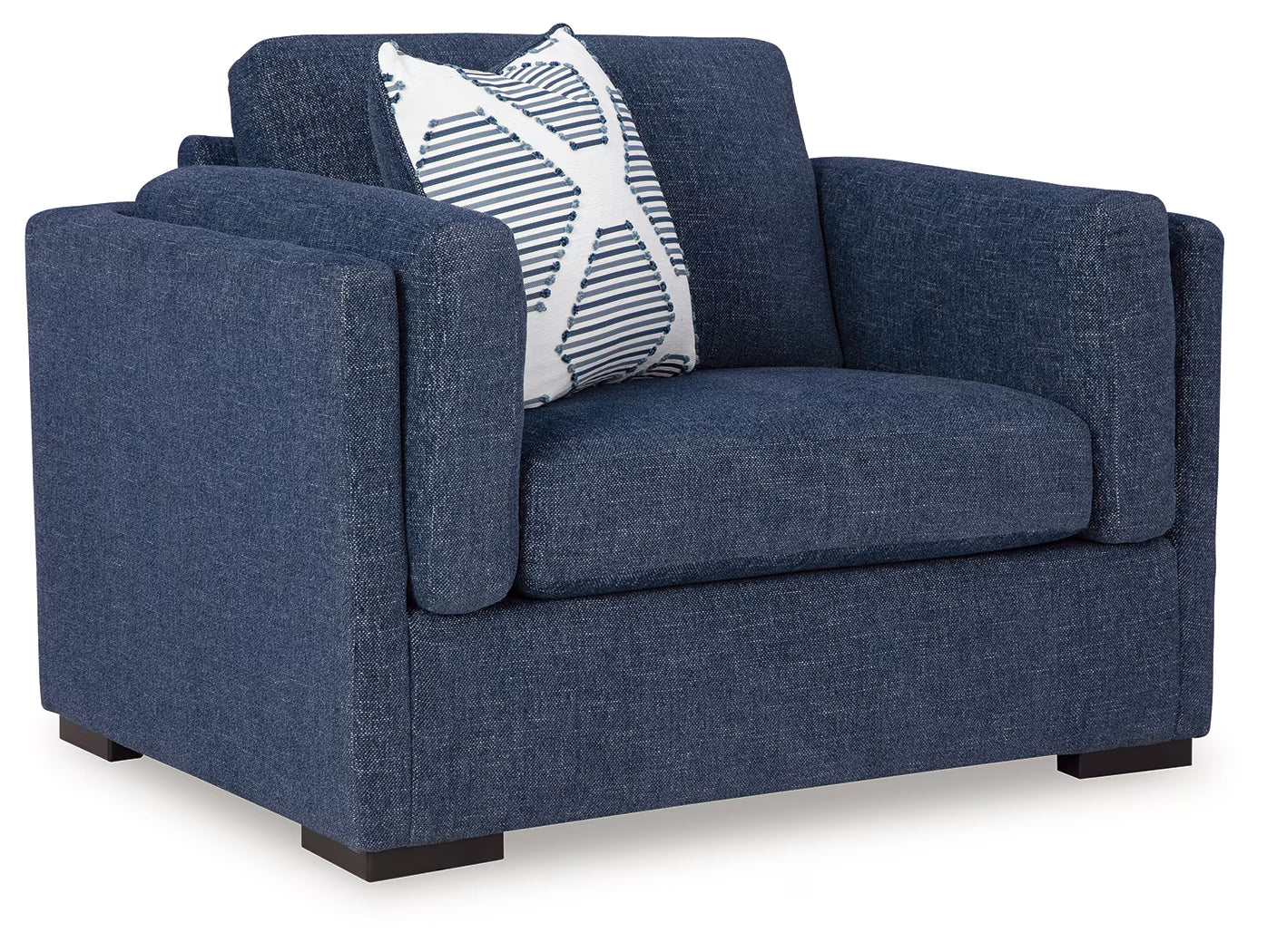 Evansley - 4 Pc. - Sofa, Loveseat, Chair And A Half, Ottoman - Navy