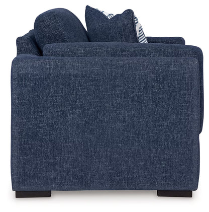 Evansley - 4 Pc. - Sofa, Loveseat, Chair And A Half, Ottoman - Navy