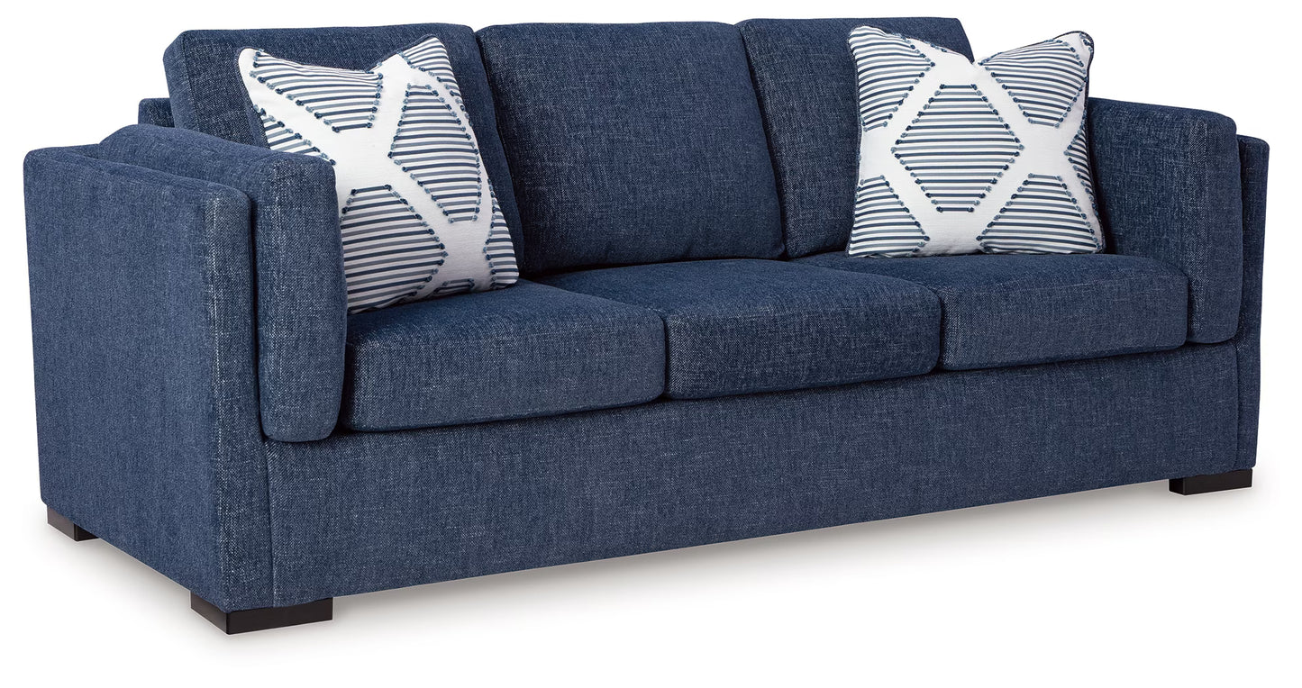 Evansley - 4 Pc. - Sofa, Loveseat, Chair And A Half, Ottoman - Navy