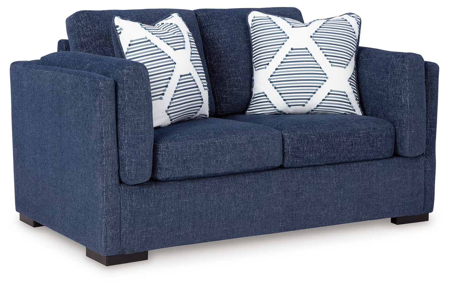 Evansley - 4 Pc. - Sofa, Loveseat, Chair And A Half, Ottoman - Navy