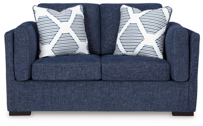 Evansley - Loveseat - Navy