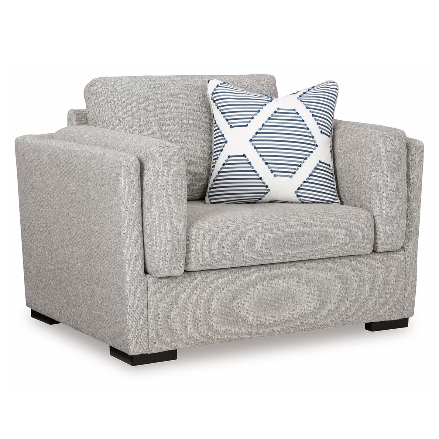 Evansley - Chair And A Half - Pewter