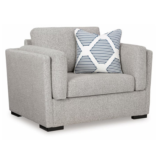 Evansley - Chair And A Half - Pewter