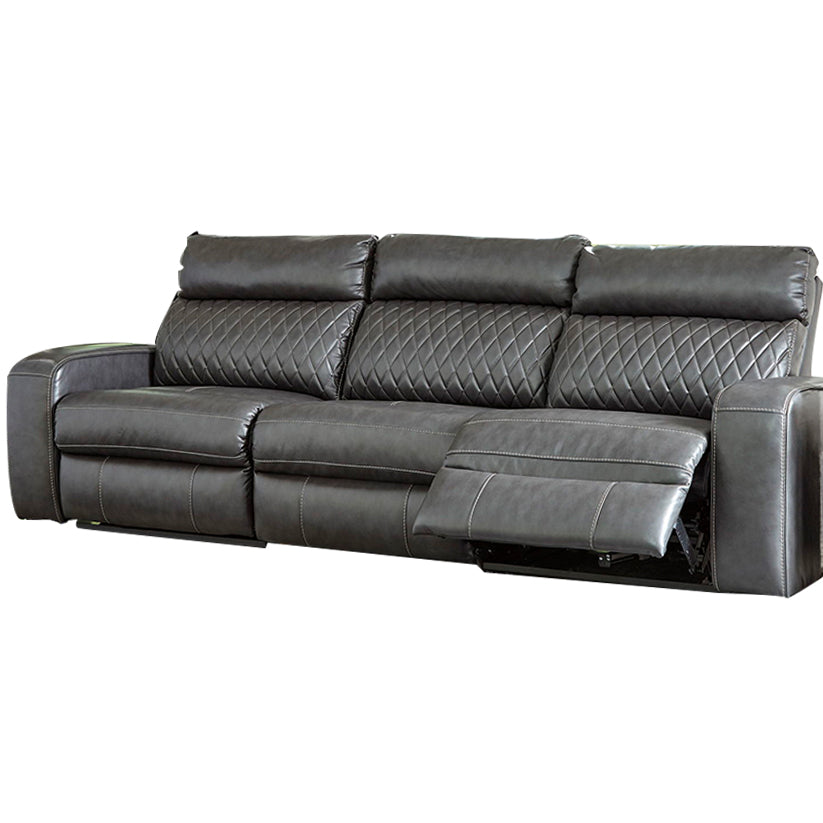 Samperstone - Gray - Sofa 3 Pc Sectional