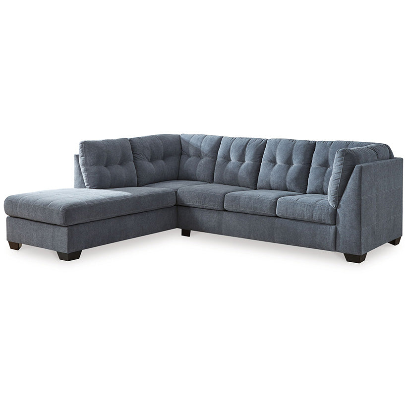 Marleton - Denim - 2-Piece Sleeper Sectional With Laf Corner Chaise