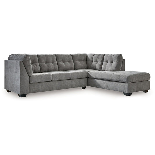 Marleton - Gray - 2-Piece Sectional With Raf Corner Chaise