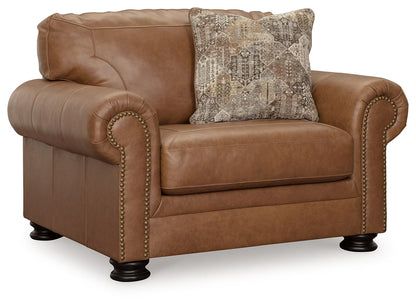 Carianna - 2 Pc. - Chair And A Half, Ottoman - Caramel
