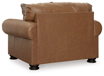 Carianna - 2 Pc. - Chair And A Half, Ottoman - Caramel