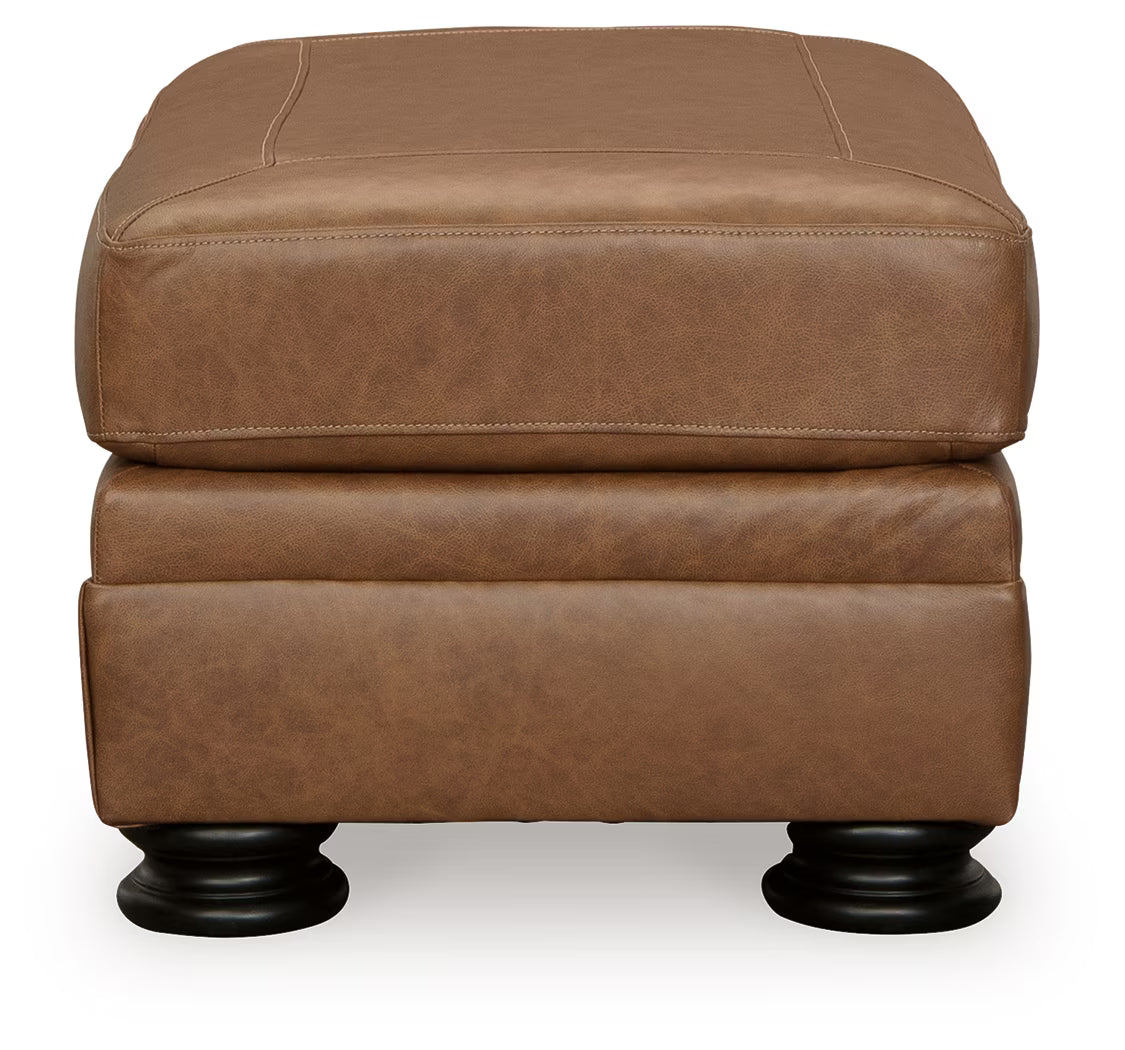 Carianna - 2 Pc. - Chair And A Half, Ottoman - Caramel