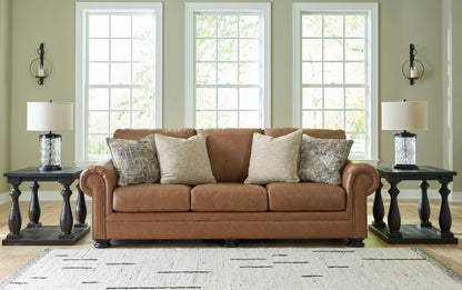 Carianna - 4 Pc. - Sofa, Loveseat, Chair And A Half, Ottoman - Caramel