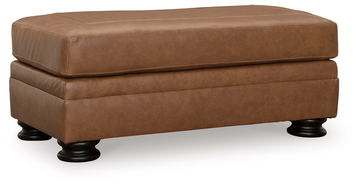 Carianna - 4 Pc. - Sofa, Loveseat, Chair And A Half, Ottoman - Caramel