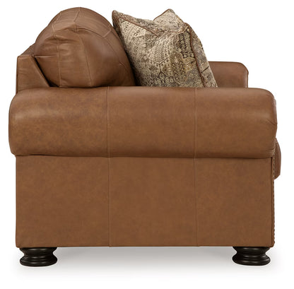 Carianna - 4 Pc. - Sofa, Loveseat, Chair And A Half, Ottoman - Caramel