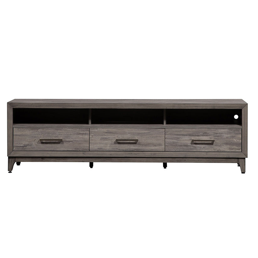 Mercury - 62" TV Console - Pearl Silver