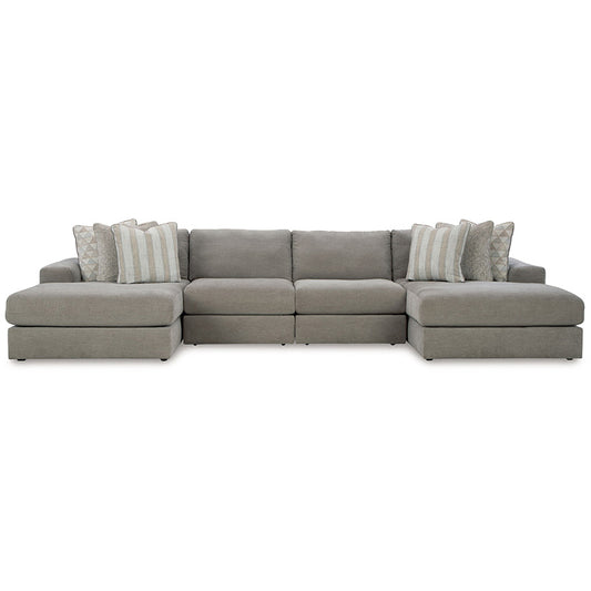 Avaliyah - Ash - 4-Piece Double Chaise Sectional