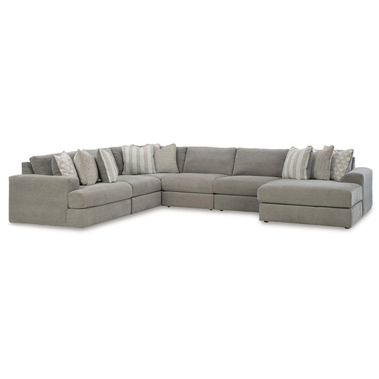 Avaliyah - Ash - 6-Piece Sectional With Raf Corner Chaise