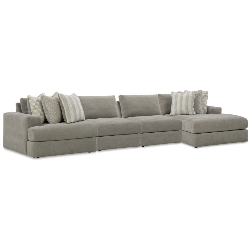 Avaliyah - Ash - 4-Piece Sectional With Raf Corner Chaise