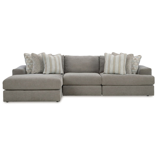 Avaliyah - Ash - 3-Piece Sectional With Laf Corner Chaise