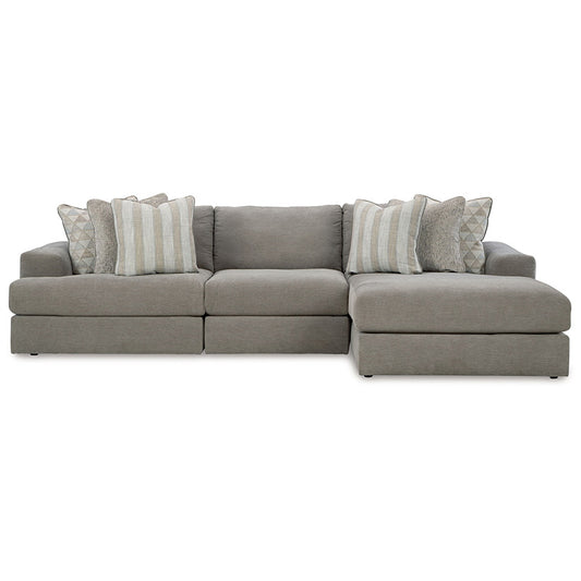 Avaliyah - Ash - 3-Piece Sectional With Raf Corner Chaise