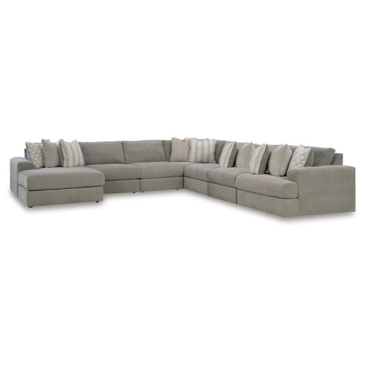 Avaliyah - Ash - 7-Piece Sectional With Laf Corner Chaise