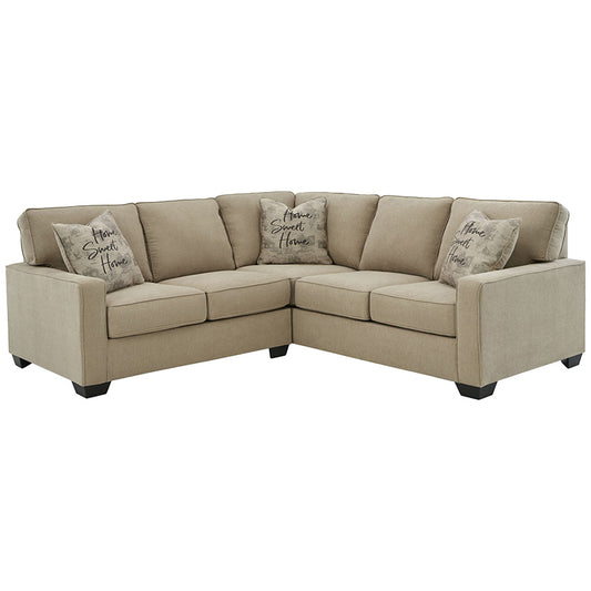 Lucina - Quartz - Corner Loveseat 2 Pc Sectional