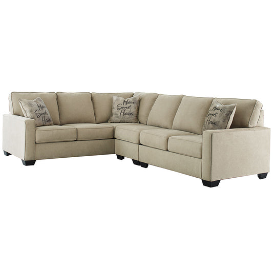 Lucina - Quartz - Corner Sofa 3 Pc Sectional