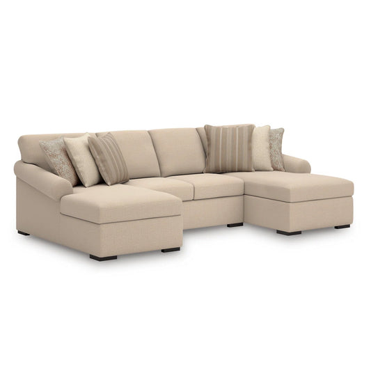 LadyMae - Twill - 3-Piece Double Chaise Sectional