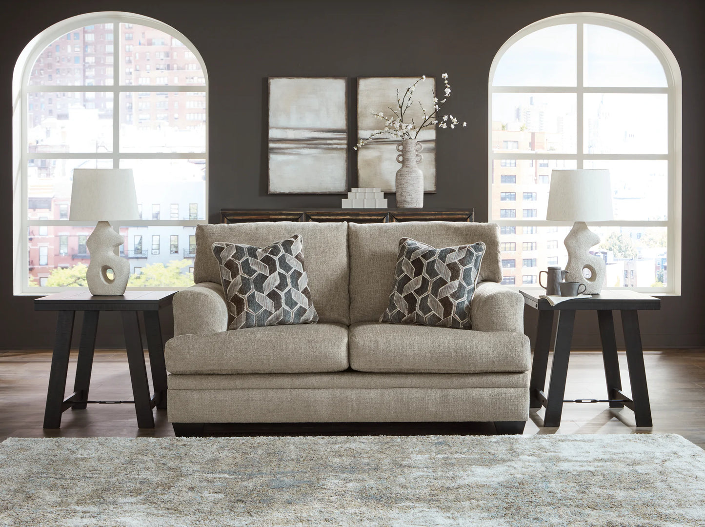 Stonemeade - Loveseat - Taupe