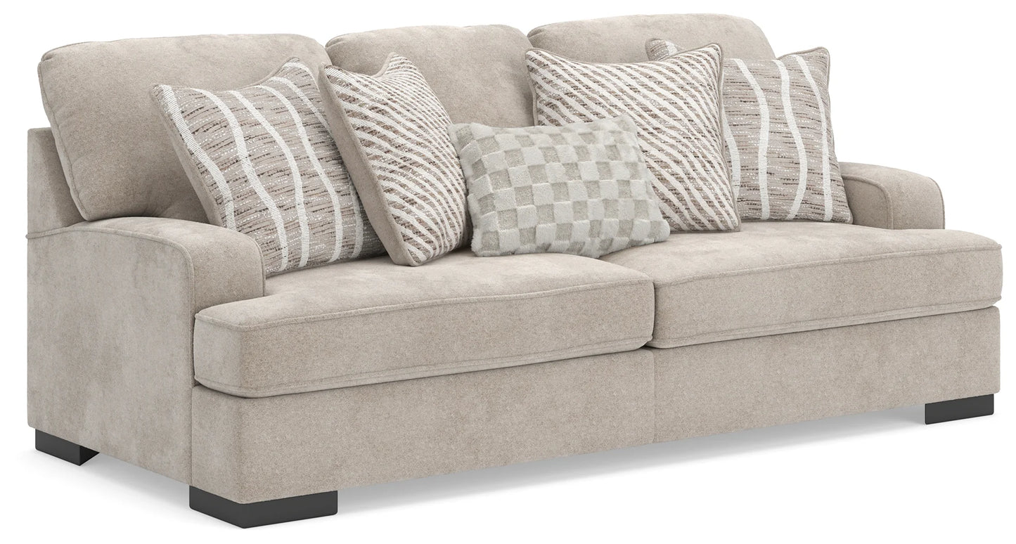 High Profile - Taupe - 4 Pc. - Sofa, Loveseat, Chair And A Half, Ottoman