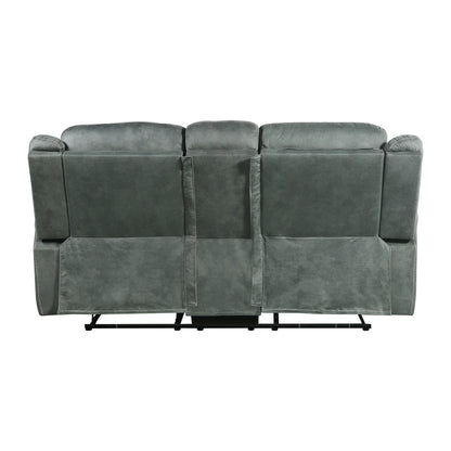 Sorrento - Motion Loveseat With Console - Charcoal