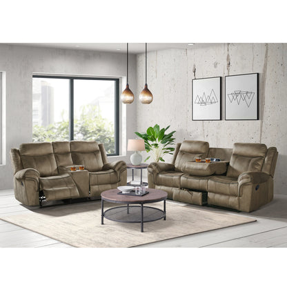 Sorrento - Motion Loveseat With Console - T101 Brown