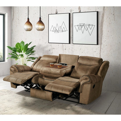 Sorrento - Motion Sofa With Dropdown - T101 Brown