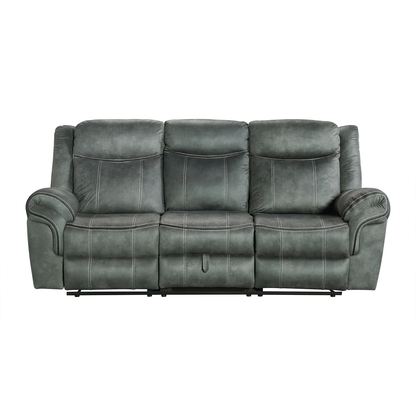 Sorrento - 3 Piece Living Room Set Sofa, Loveseat & Recliner - Charcoal