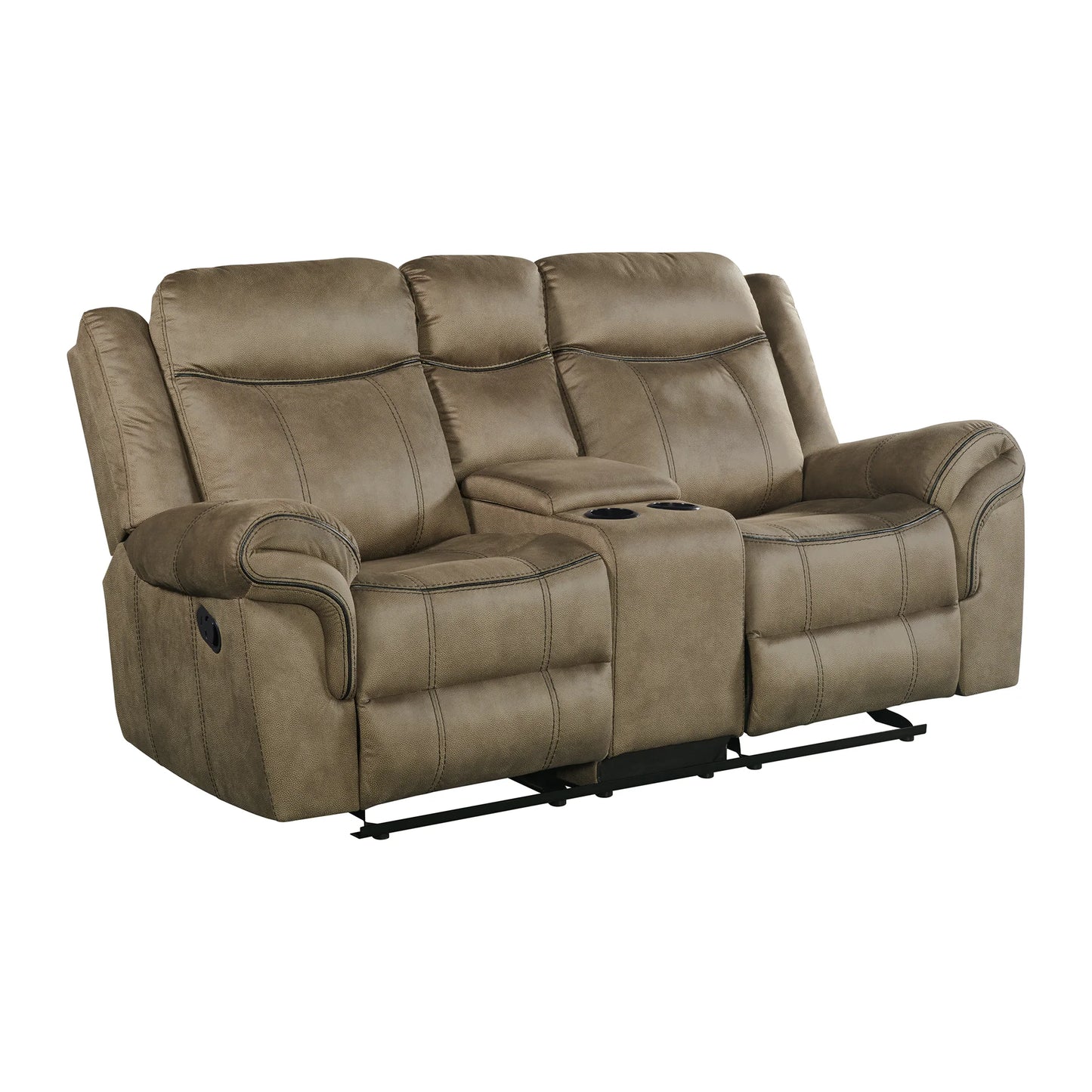 Sorrento - 3 Piece Living Room Set Sofa, Loveseat & Recliner - Brown