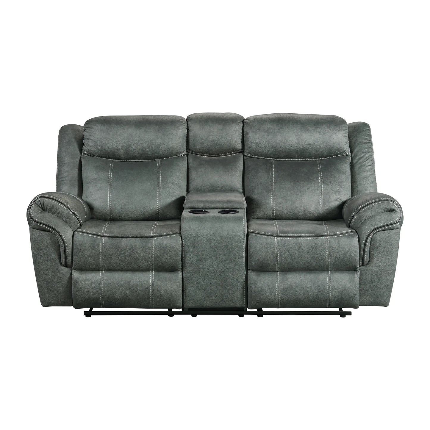 Sorrento - 2 Piece Living Room Set Sofa & Loveseat - Charcoal