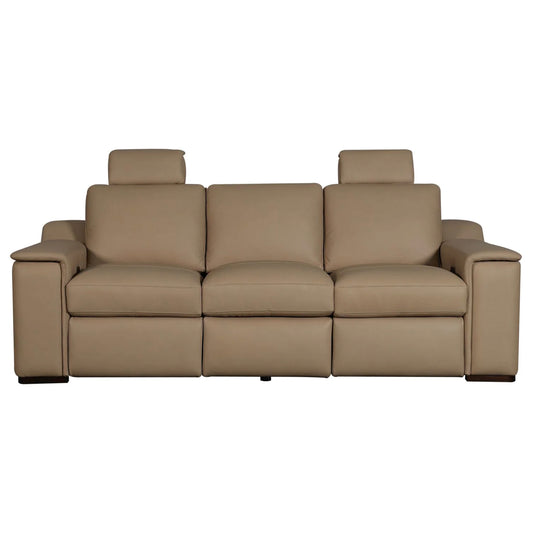 Armon - Sofa With Power Footrest & ZG - Brown