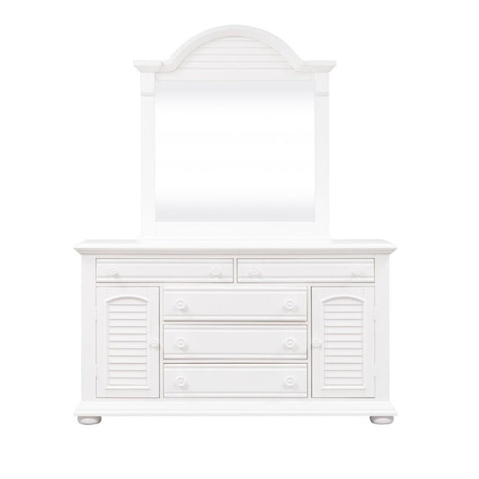 Summer House - Dresser & Mirror - White - 83" Height