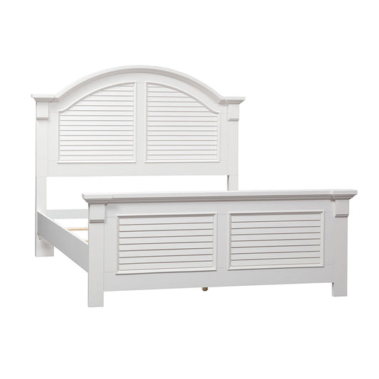 Summer House - King Panel Bed - White